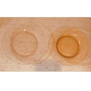 1930’s Depression Glass Plates: Dogwood Pink MacBeth Evan/Rose Gold Salad Plates